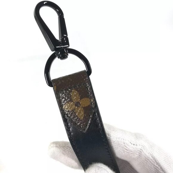 LOUIS VUITTON Monogram Included strap Shoulder strap Leather Black/Brown - Picture 7 of 10